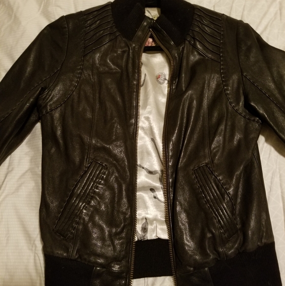 Mackage for Aritzia Lamb Leather jacket